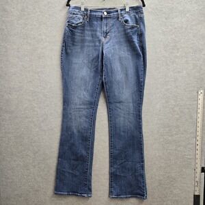 Old Navy Women Jeans 10 Blue Denim Bootcut Curvy 32" Inseam